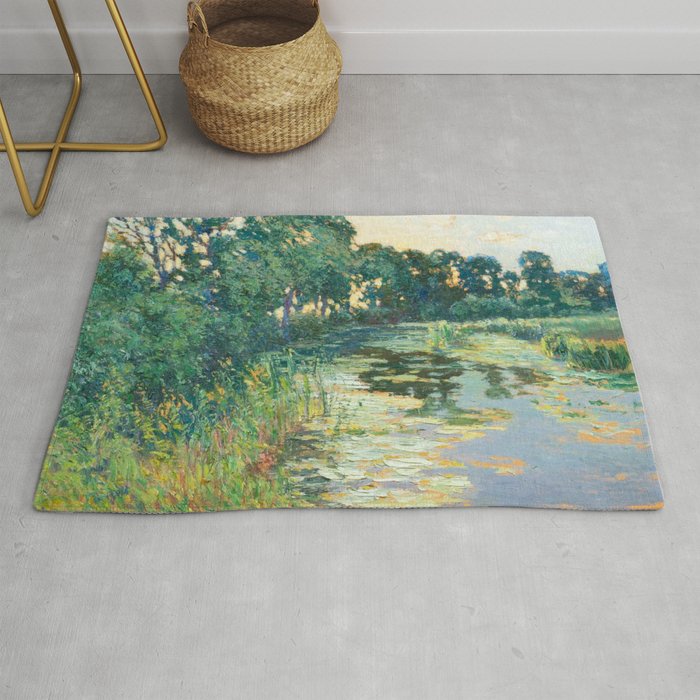 LANDSCAPE OF THE ELBE RIVER VALLEY VaÌclav RadimskyÌ  Rug Gallery Image 1