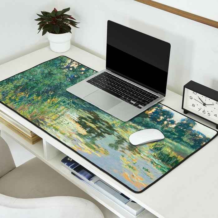 LANDSCAPE OF THE ELBE RIVER VALLEY VaÌclav RadimskyÌ  Desk Mat Gallery Image 2