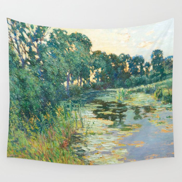 LANDSCAPE OF THE ELBE RIVER VALLEY VaÌclav RadimskyÌ  Wall Tapestry Gallery Image 4