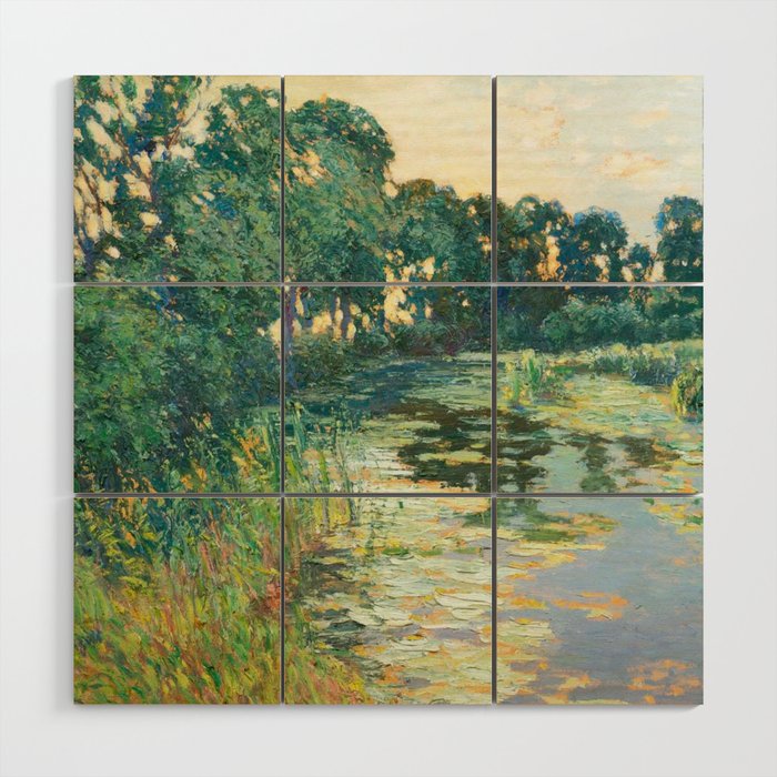 LANDSCAPE OF THE ELBE RIVER VALLEY VaÌclav RadimskyÌ  Wood Wall Art Gallery Image 1