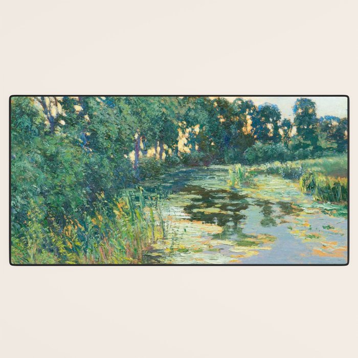 LANDSCAPE OF THE ELBE RIVER VALLEY VaÌclav RadimskyÌ  Desk Mat Gallery Image 3