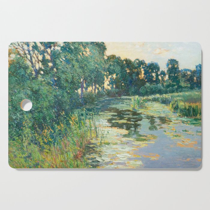 LANDSCAPE OF THE ELBE RIVER VALLEY VaÌclav RadimskyÌ  Cutting Board Gallery Image 1