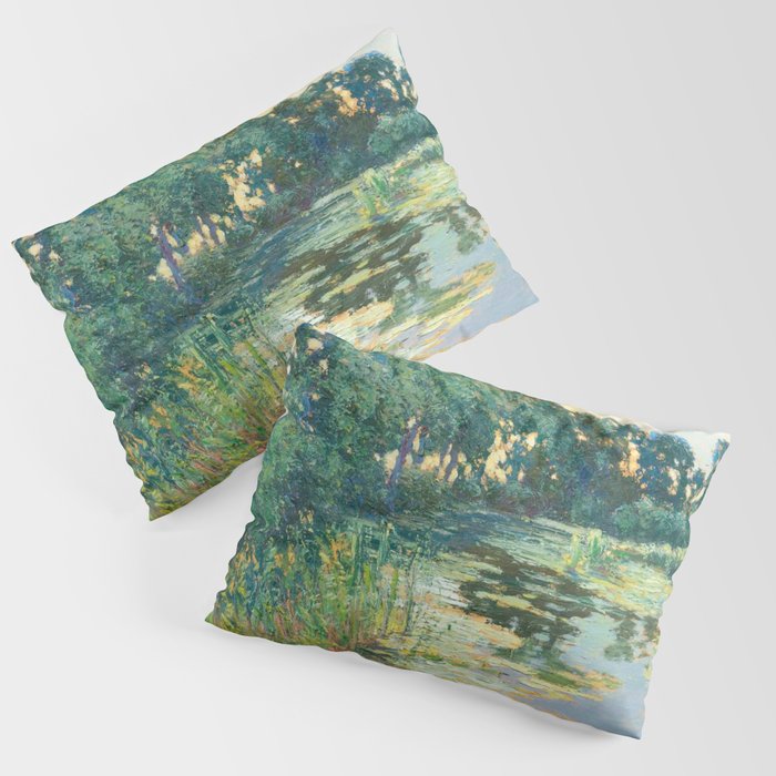 LANDSCAPE OF THE ELBE RIVER VALLEY VaÌclav RadimskyÌ  Pillow Sham Gallery Image 1