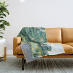 LANDSCAPE OF THE ELBE RIVER VALLEY VaÌclav RadimskyÌ  Throw Blanket Gallery Image 1