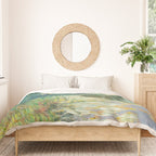 LANDSCAPE OF THE ELBE RIVER VALLEY VaÌclav RadimskyÌ  Duvet Cover Gallery Image 3