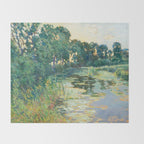 LANDSCAPE OF THE ELBE RIVER VALLEY VaÌclav RadimskyÌ  Throw Blanket Gallery Image 2