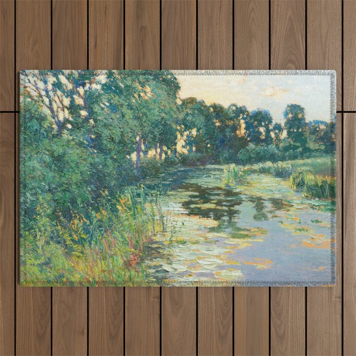 LANDSCAPE OF THE ELBE RIVER VALLEY VaÌclav RadimskyÌ  Outdoor Rug Gallery Image 1