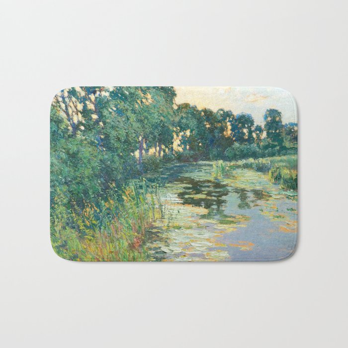 LANDSCAPE OF THE ELBE RIVER VALLEY VaÌclav RadimskyÌ  Bath Mat Gallery Image 1