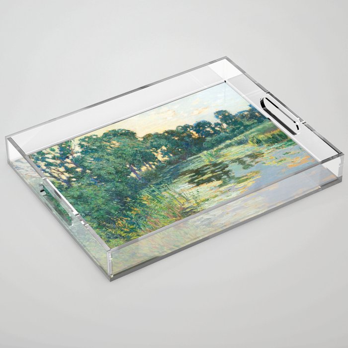 LANDSCAPE OF THE ELBE RIVER VALLEY VaÌclav RadimskyÌ  Acrylic Tray Gallery Image 1