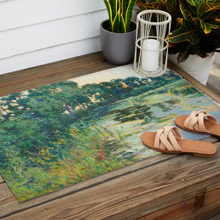 LANDSCAPE OF THE ELBE RIVER VALLEY VaÌclav RadimskyÌ  Outdoor Rug Gallery Image 2