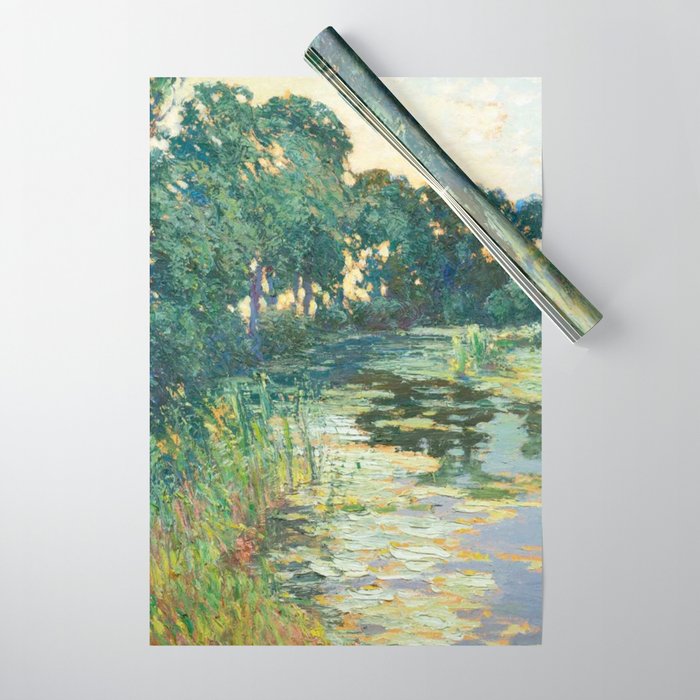 LANDSCAPE OF THE ELBE RIVER VALLEY VaÌclav RadimskyÌ  Wrapping Paper Gallery Image 1