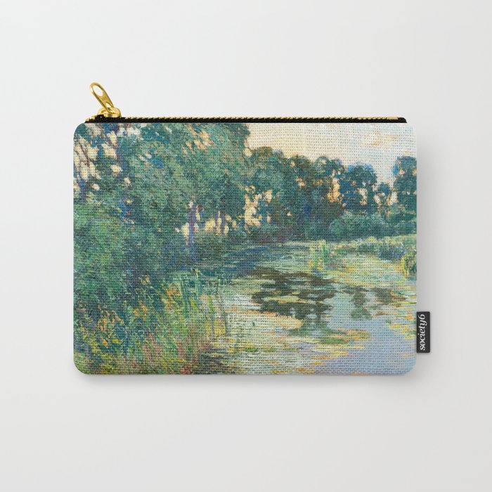 LANDSCAPE OF THE ELBE RIVER VALLEY VaÌclav RadimskyÌ  Carry All Pouch Gallery Image 1