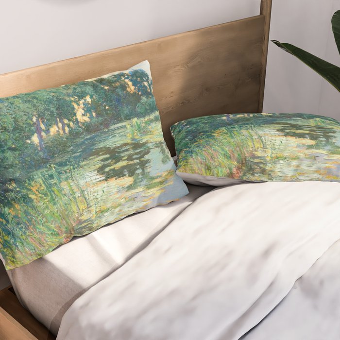 LANDSCAPE OF THE ELBE RIVER VALLEY VaÌclav RadimskyÌ  Pillow Sham Gallery Image 2
