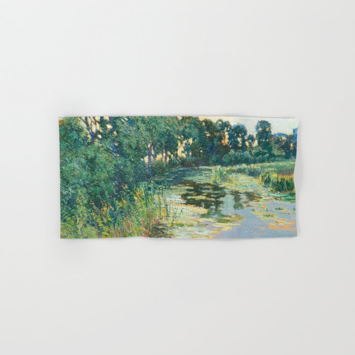 LANDSCAPE OF THE ELBE RIVER VALLEY VaÌclav RadimskyÌ  Bath Towel Gallery Image 1
