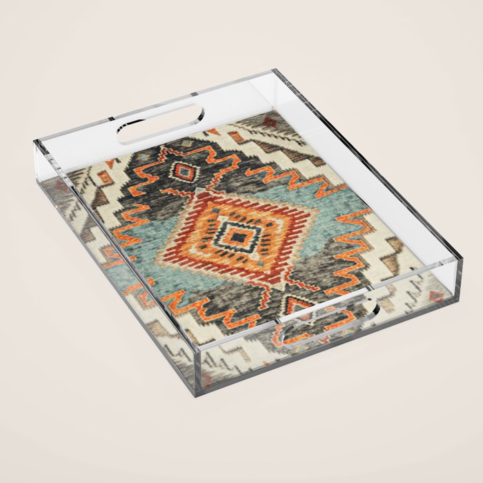 Southwestern Rustic Aesthetic Acrylic Tray Gallery Image 1
