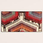 Afyon Central Anatolian Kilim Fragment Print Desk Mat Gallery Image 3