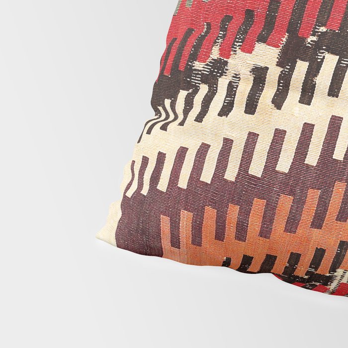 Afyon Central Anatolian Kilim Fragment Print Pillow Sham Gallery Image 4