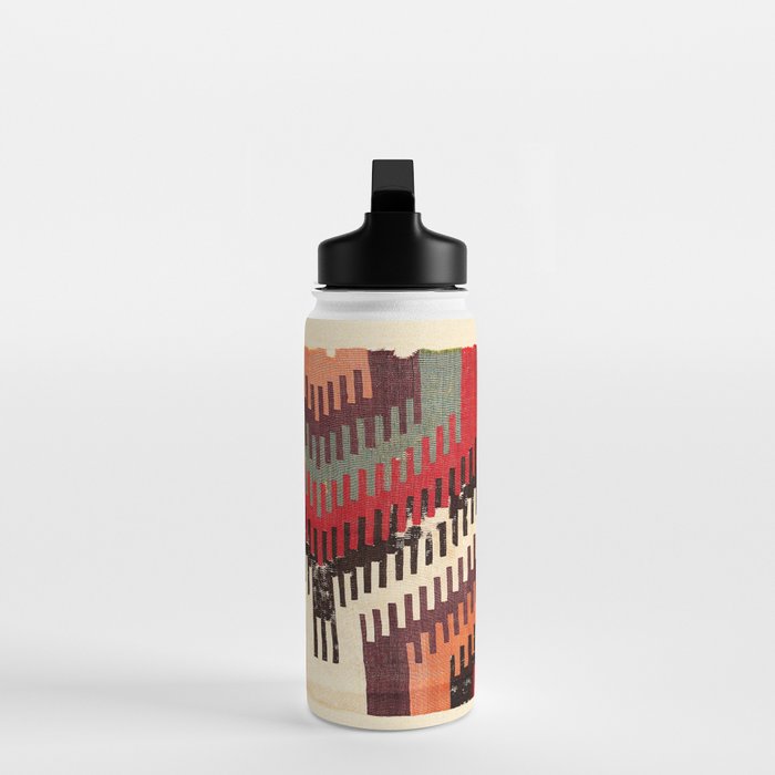 Afyon Central Anatolian Kilim Fragment Print Water Bottle Gallery Image 3