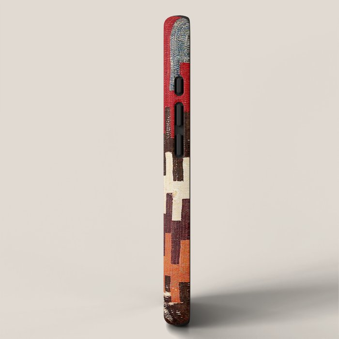 Afyon Central Anatolian Kilim Fragment Print iPhone Case Gallery Image 2