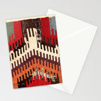Afyon Central Anatolian Kilim Fragment Print Stationery Card Gallery Image 2