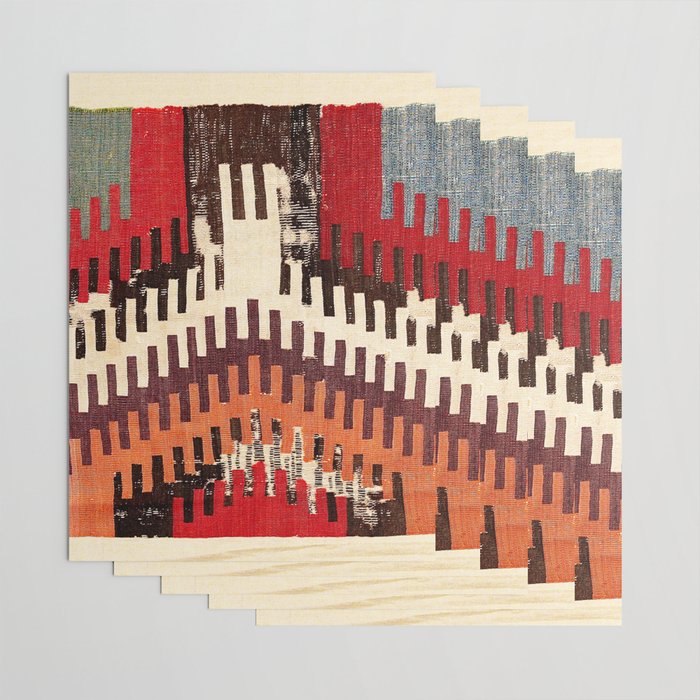 Afyon Central Anatolian Kilim Fragment Print Wrapping Paper Gallery Image 3