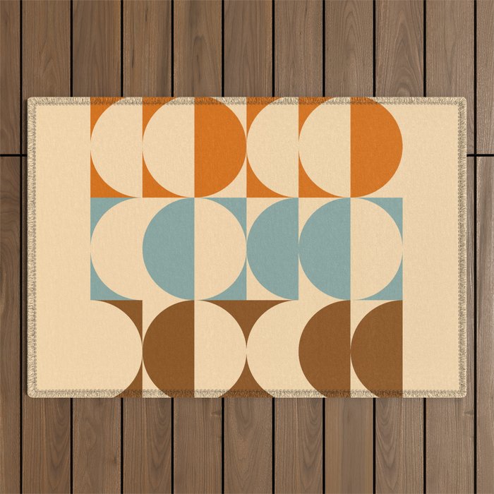 Vintage Geometric 04A Outdoor Rug Gallery Image 1