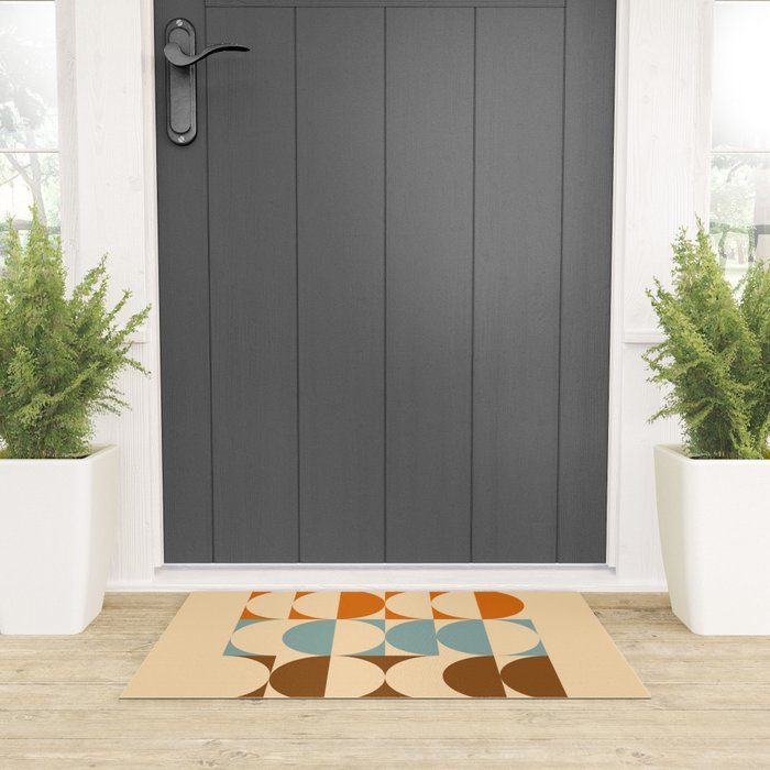 Vintage Geometric 04A Welcome Mat Gallery Image 3
