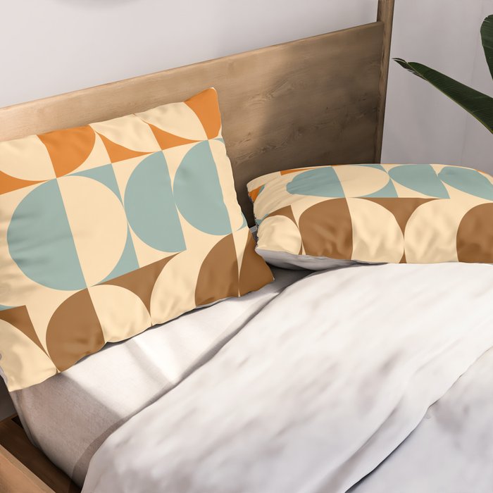 Vintage Geometric 04A Pillow Sham Gallery Image 2