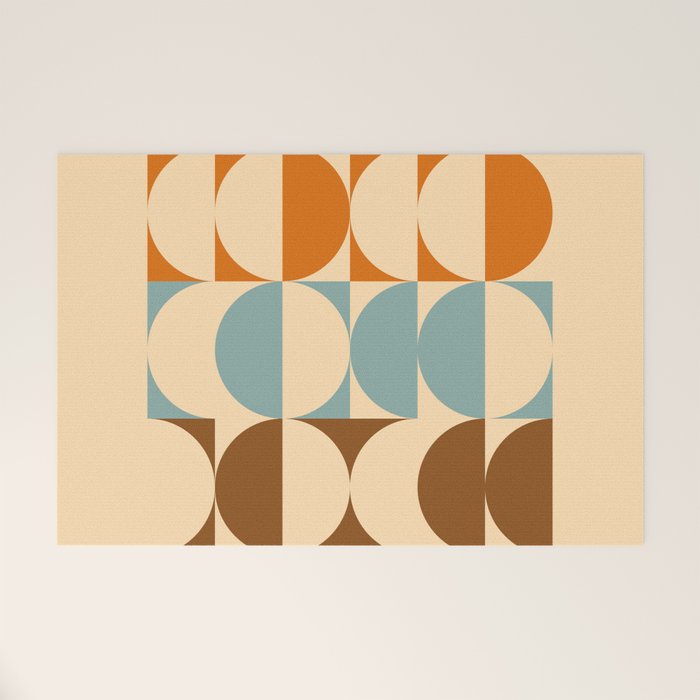 Vintage Geometric 04A Welcome Mat Gallery Image 1