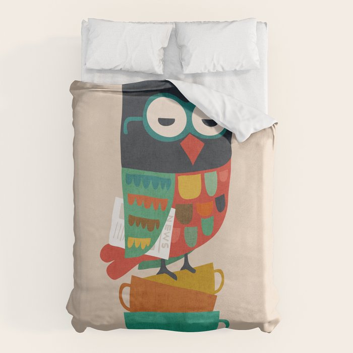 Morning Owl Duvet Cover Gallery Image 6