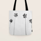 Black & White Palms Tote Bag Gallery Image 1