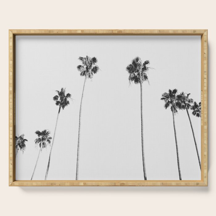 Black & White Palms Serving Tray Gallery Image 1