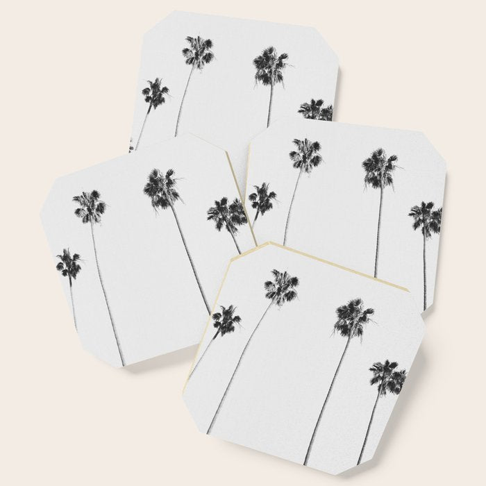 Black & White Palms Coaster Gallery Image 1