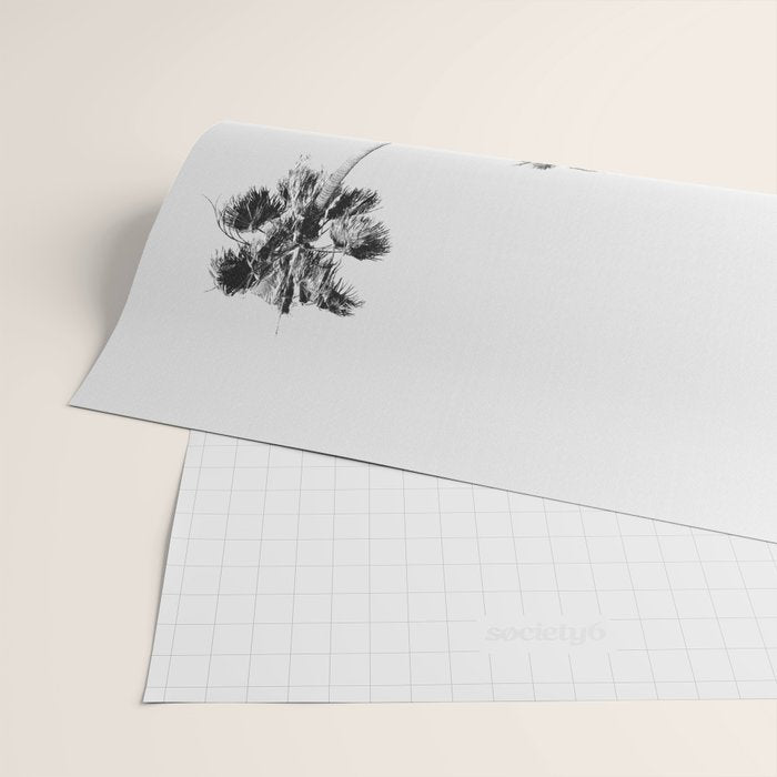 Black & White Palms Wrapping Paper Gallery Image 2