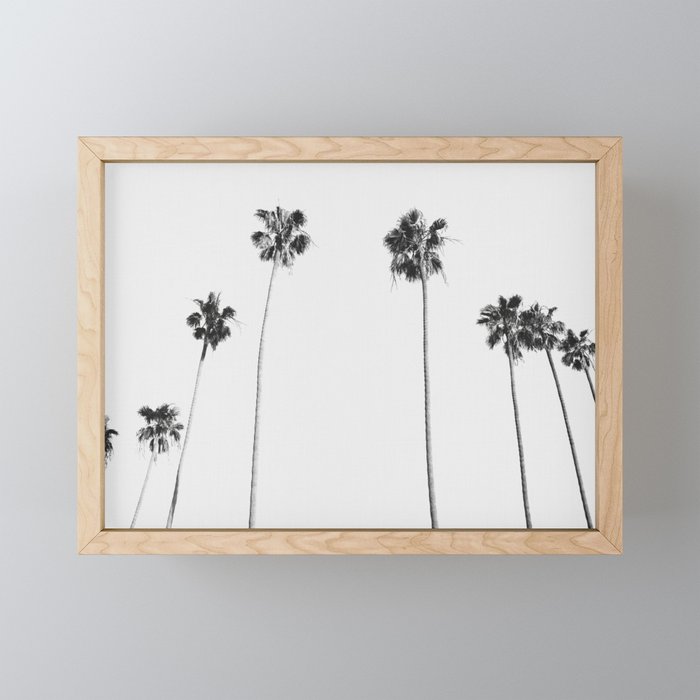 Black & White Palms Mini Art Print Gallery Image 1