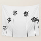 Black & White Palms Wall Tapestry Gallery Image 4