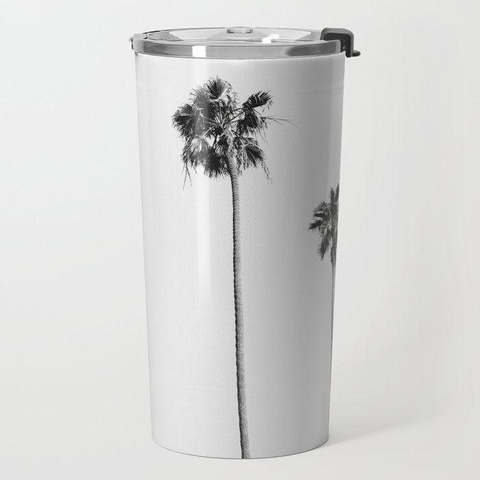 Black & White Palms Travel Mug Gallery Image 2