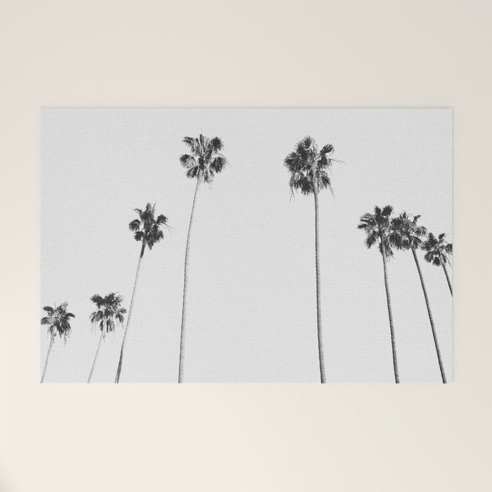 Black & White Palms Welcome Mat Gallery Image 1