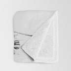 Black & White Palms Throw Blanket Gallery Image 3
