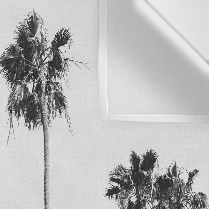 Black & White Palms Wall Tapestry Gallery Image 3