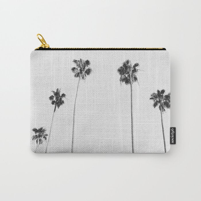 Black & White Palms Carry All Pouch Gallery Image 1
