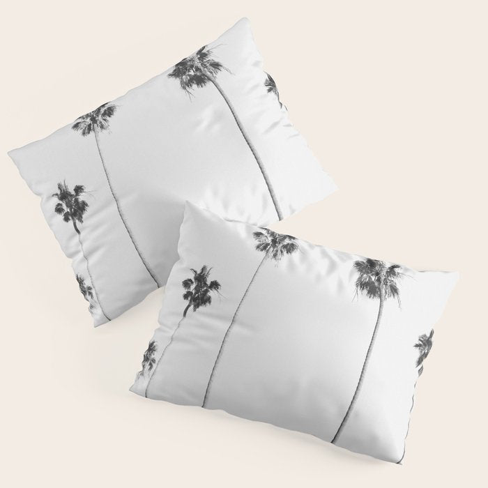 Black & White Palms Pillow Sham Gallery Image 3