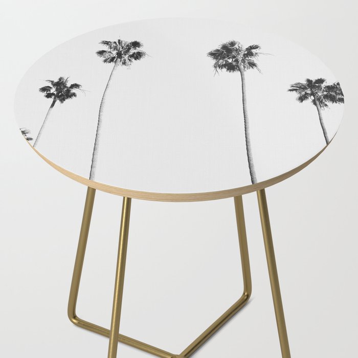 Black & White Palms Side Table Gallery Image 2