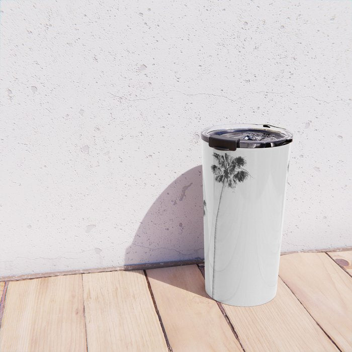 Black & White Palms Travel Mug Gallery Image 4