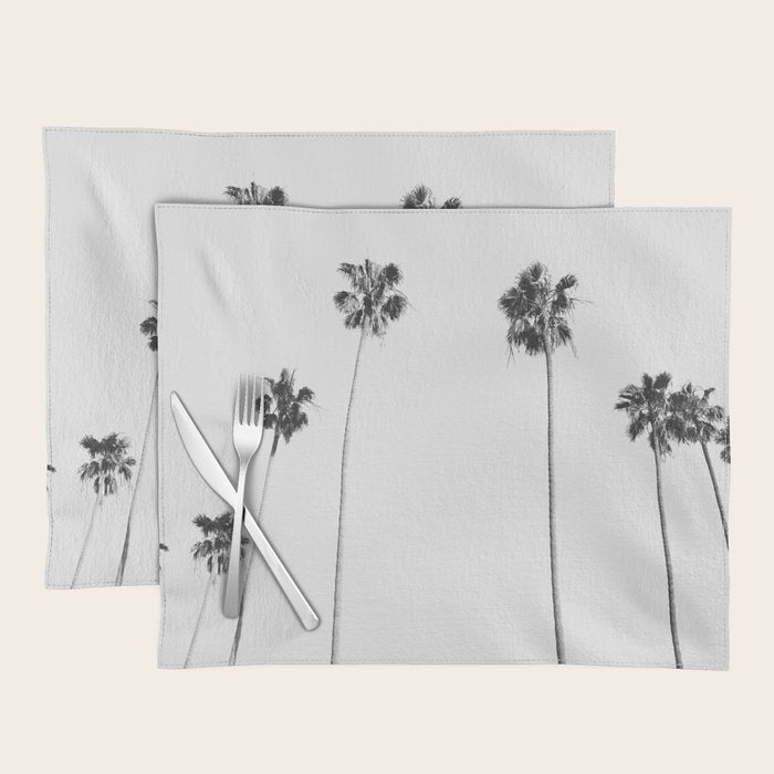 Black & White Palms Placemat Gallery Image 1