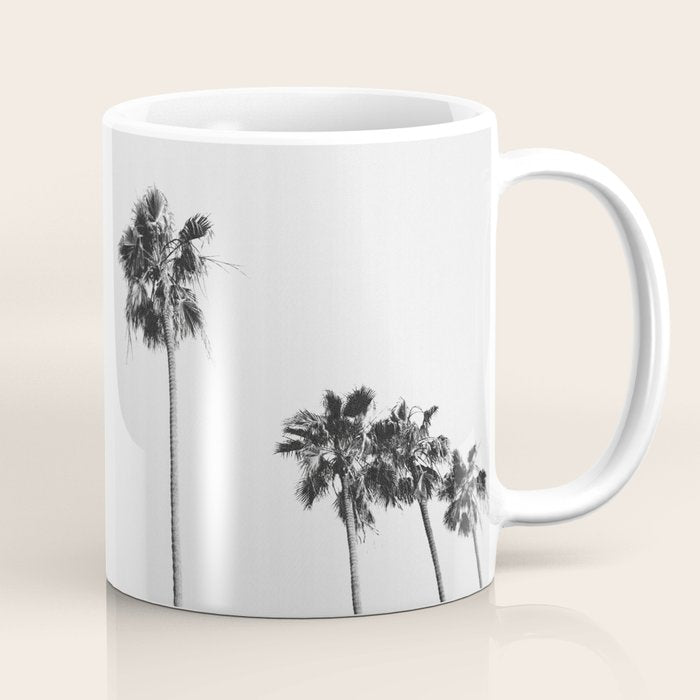 Black & White Palms Coffee Mug Gallery Image 1