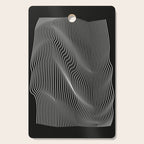 Minimal curves black Cutting Board Gallery Image 1