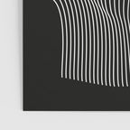 Minimal curves black Poster Gallery Image 3