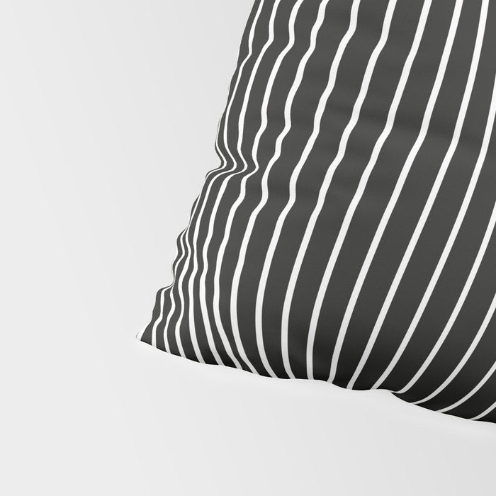 Minimal curves black Pillow Sham Gallery Image 4