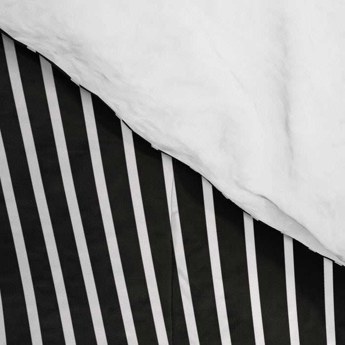 Minimal curves black Comforter Gallery Image 4